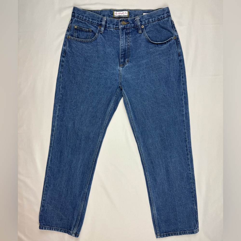 RVCA Men’s Andrew Reynolds collection Relaxed Fit Blue Jeans